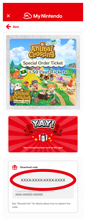 Animal crossing nintendo online hot sale code